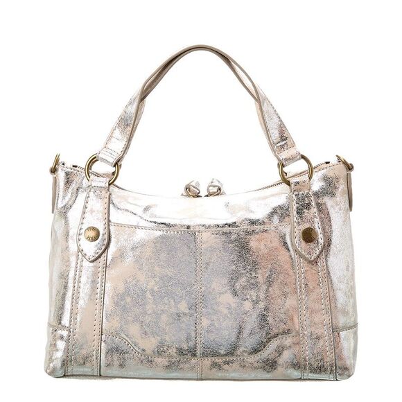 Frye Silver Satchel Bag. New with tags - Picture 2 of 6